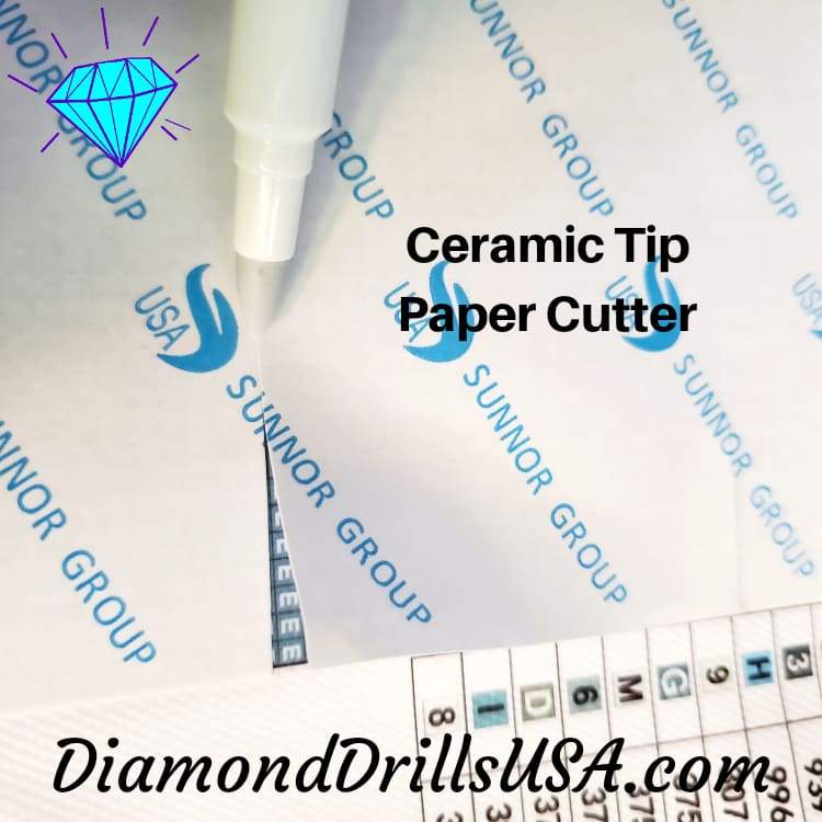 DiamondDrillsUSA - White Ceramic Tip Paper Cutter Pen No Razor Easy Cover  Sections